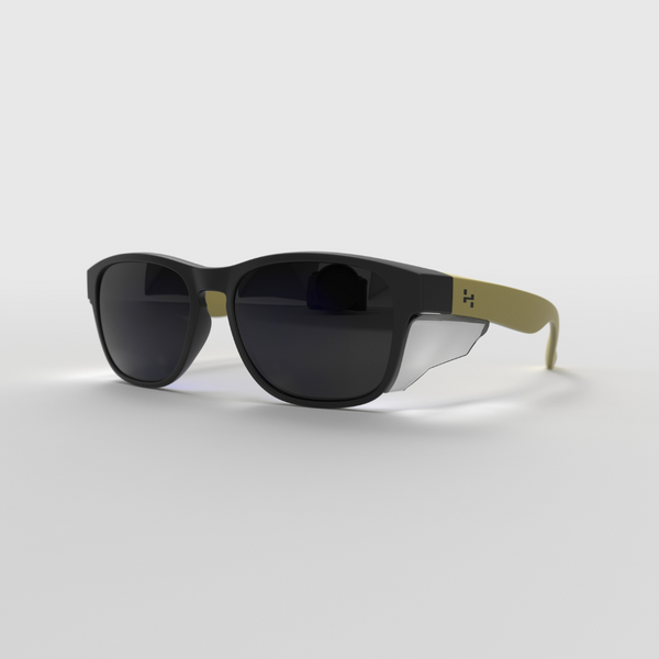 Matte Icon Series w/ Grey Polarized Lens & Side Shields